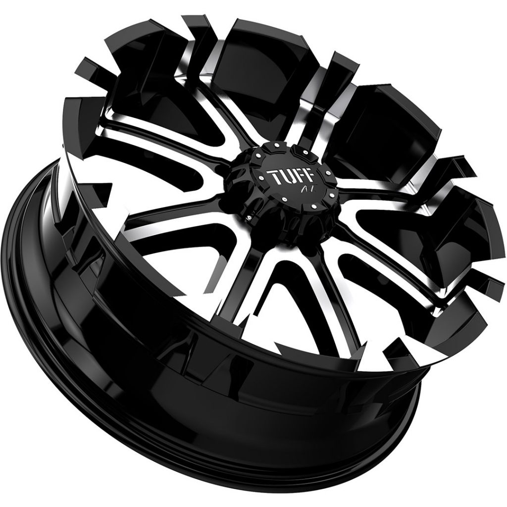 Tuff 68 Tuff T13 9x20 6-135 Et:25 Mach/blk Nav:106 • Eiker Motorshop